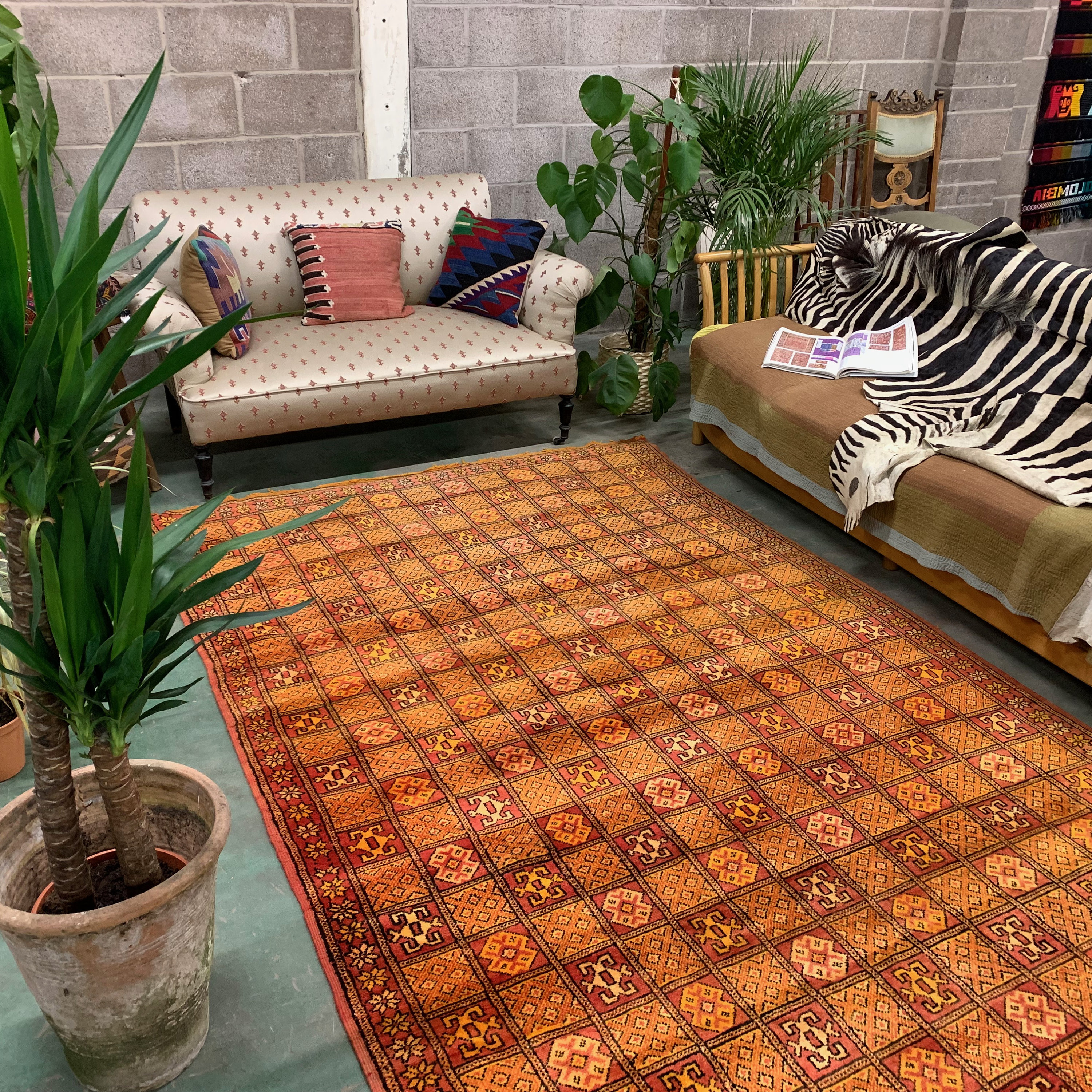 87.5×179 “Orange Flamingo” ViNTAGE RUG 87.5×179 “Orange Flamingo” ViNTAGE RUG Amazon.com: Living