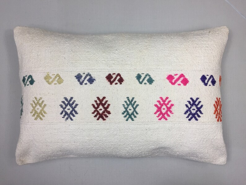 Turkish Moroccan Kilim Cushion Cover Kelim Pillow 60x40 cm