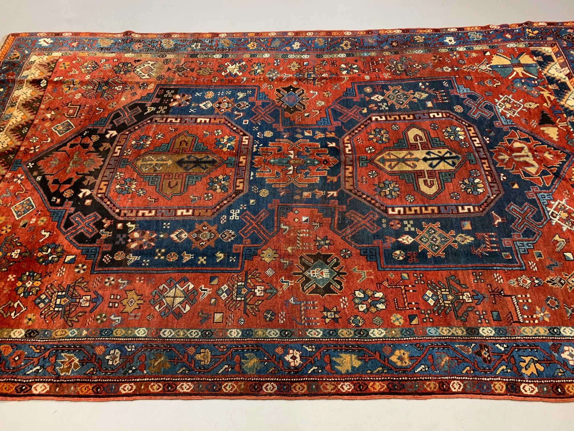 Historic Rug Antique 1910 Caucasian Rug 326x196 Cm, Rare Large Size - Etsy