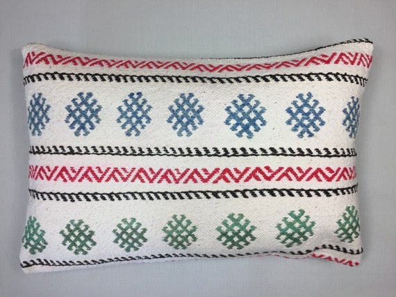 Turkish Moroccan Kilim Cushion Cover Kelim Pillow 60x40 cm
