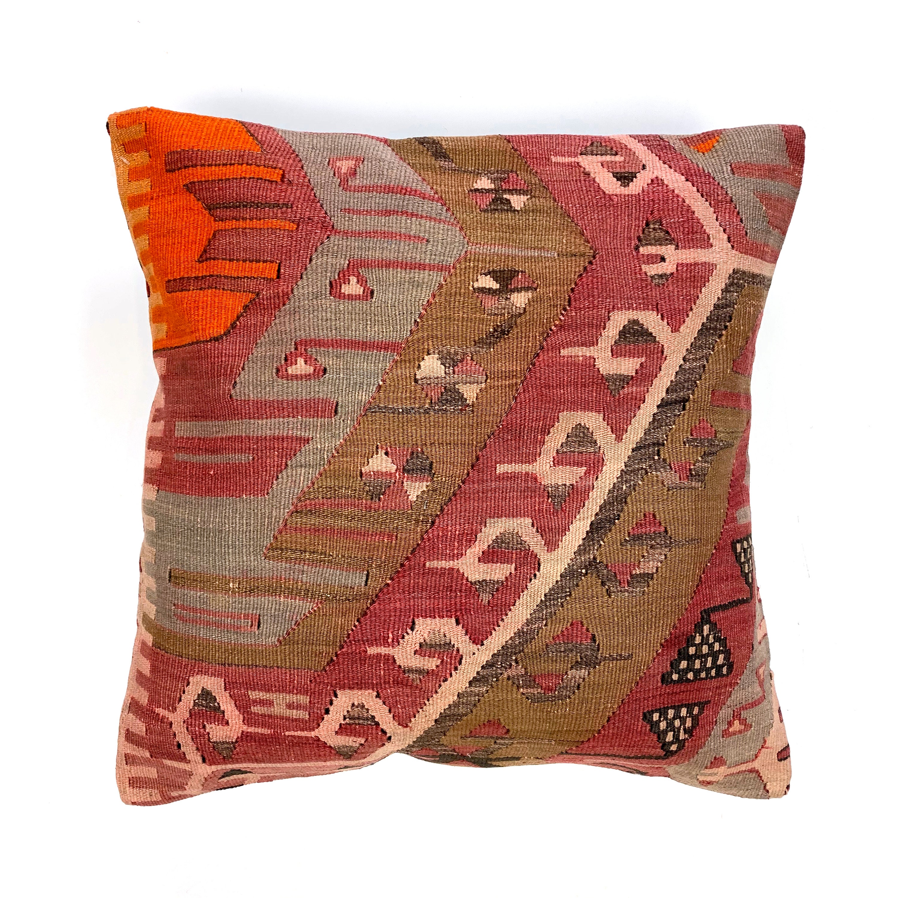 Vintage Kilim Cushion Cover 60x60 cm 24x24in Square Wool Etsy