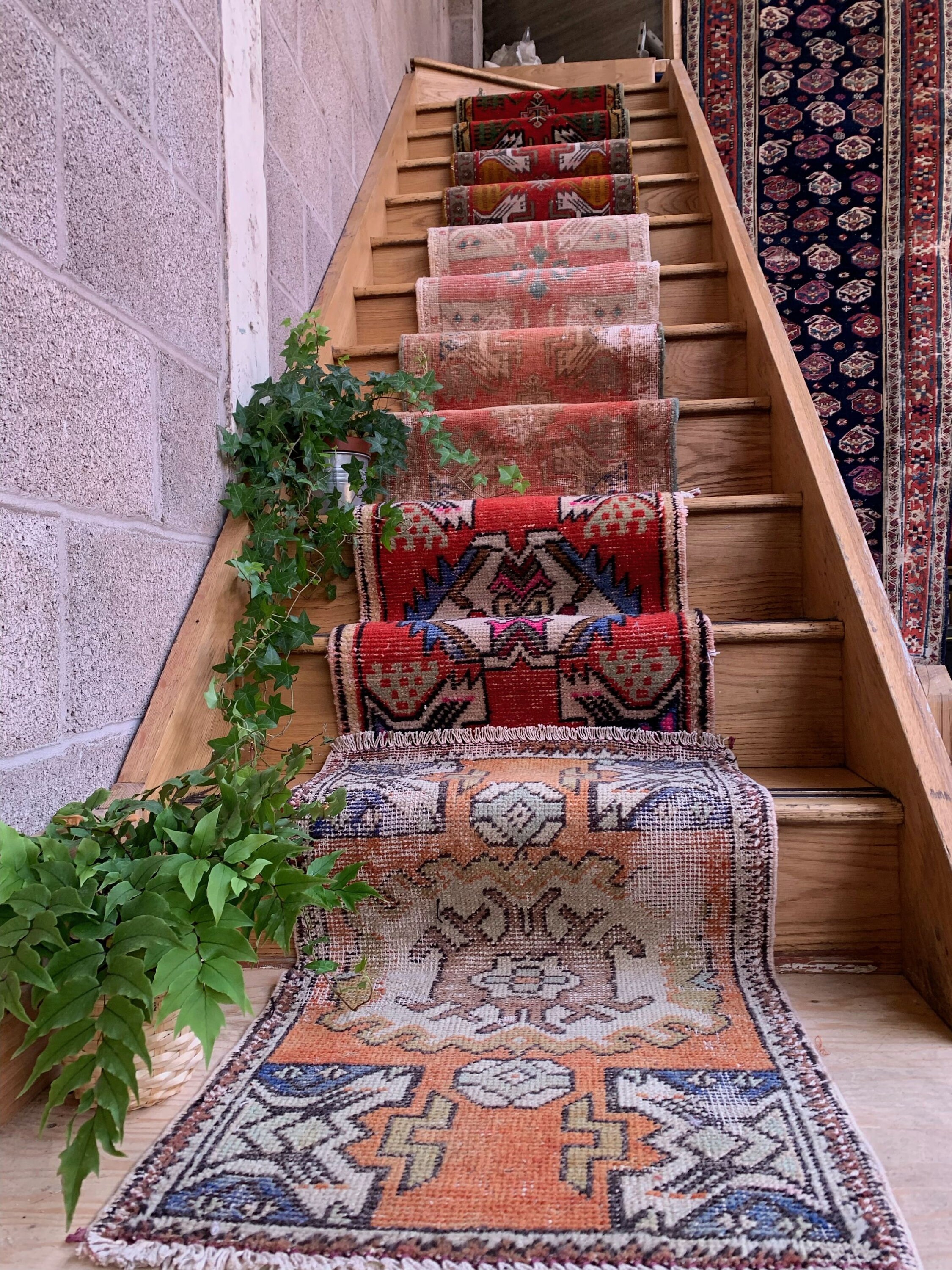 Small Vintage Turkish Rug 101x52 Cm, Short Runner, Tribal