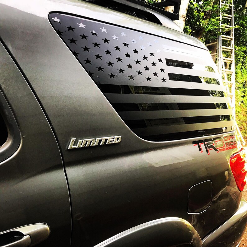 0007 Toyota Sequoia American Flag Decals 1st Gen Banner Etsy