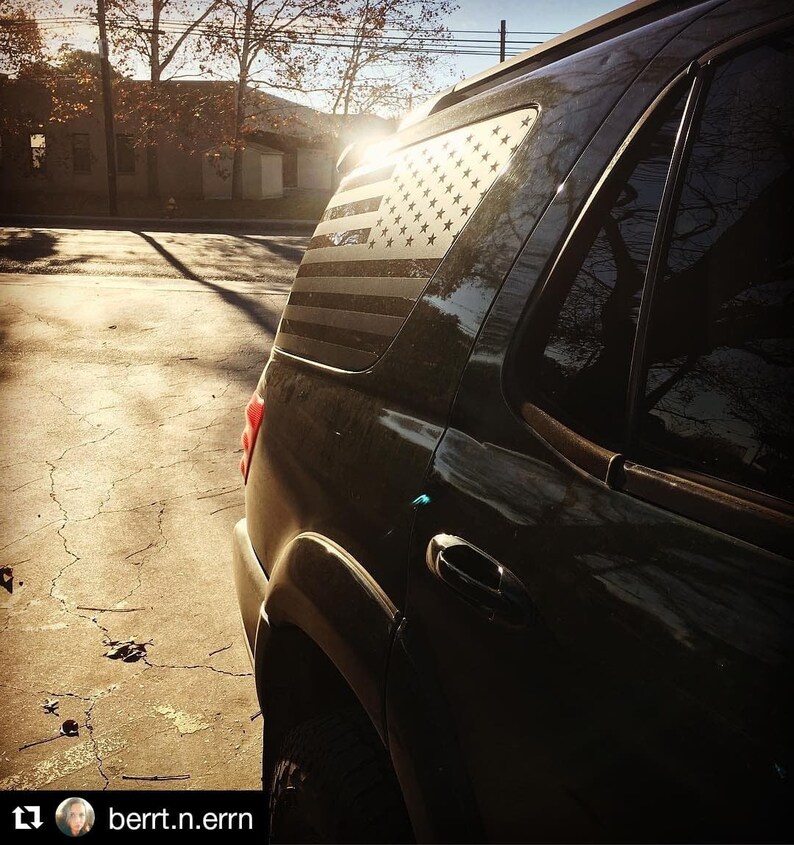 0007 Toyota Sequoia American Flag Decals 1st Gen Banner Etsy