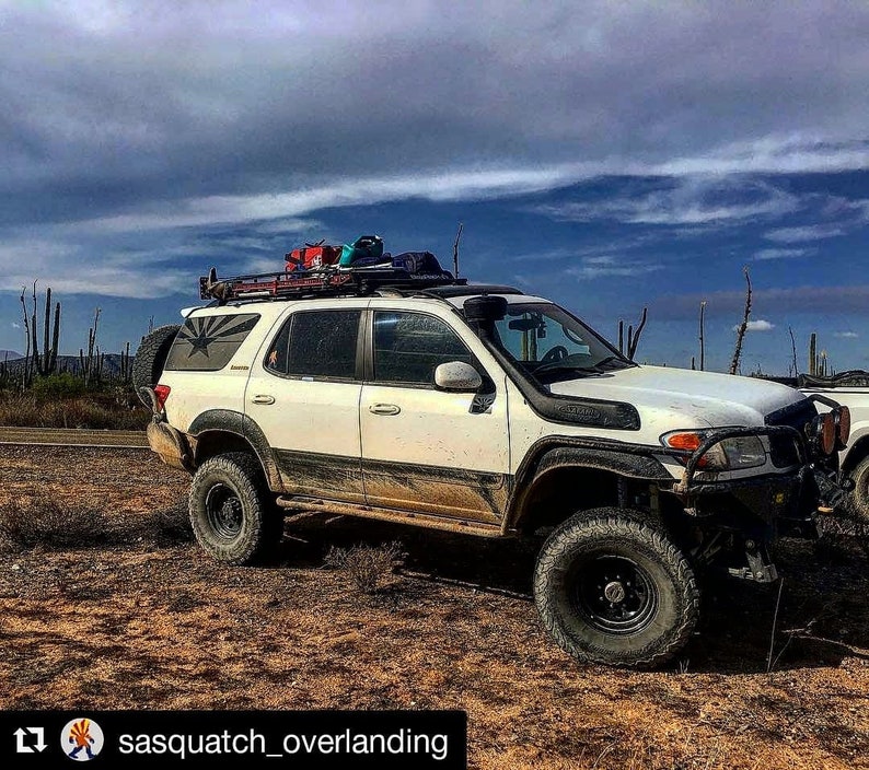 0007 Toyota Sequoia American Flag Decals 1st Gen Banner Etsy