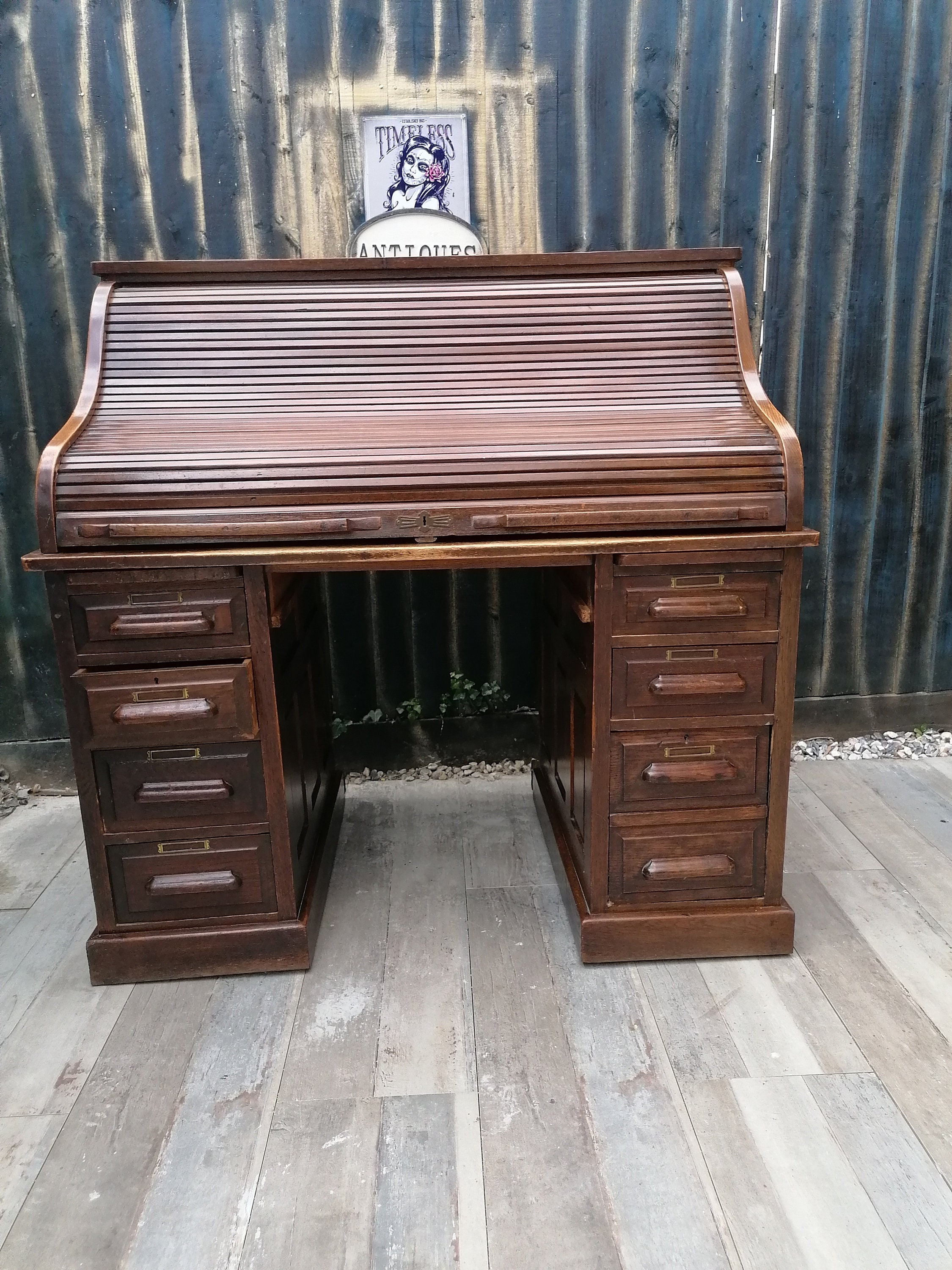 Oak Roll Top Desk for sale compared to CraigsList Only 2 left at 60