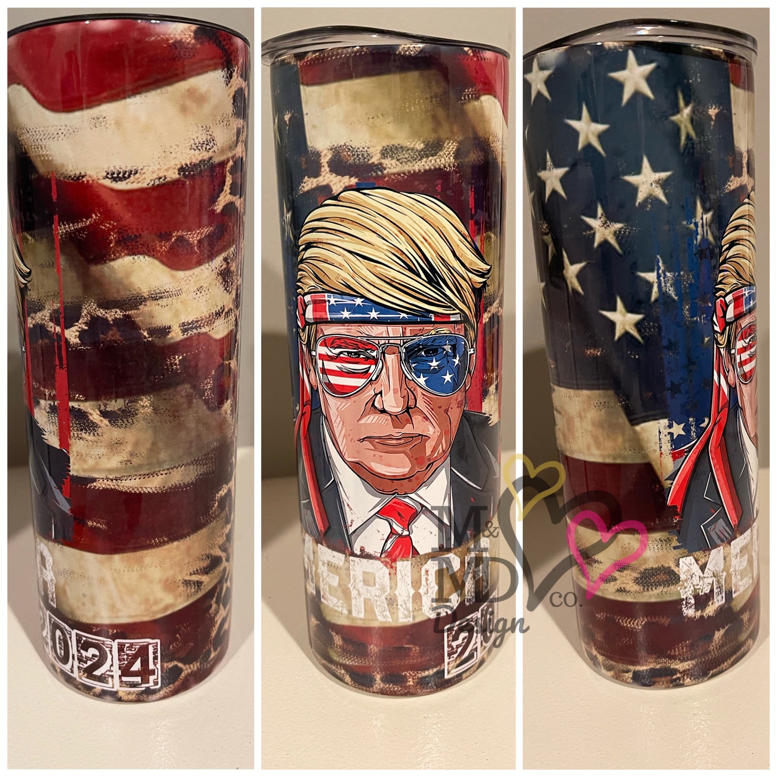 20 Ounce Trump 2024 Tumbler Patriotic Sublimation Etsy