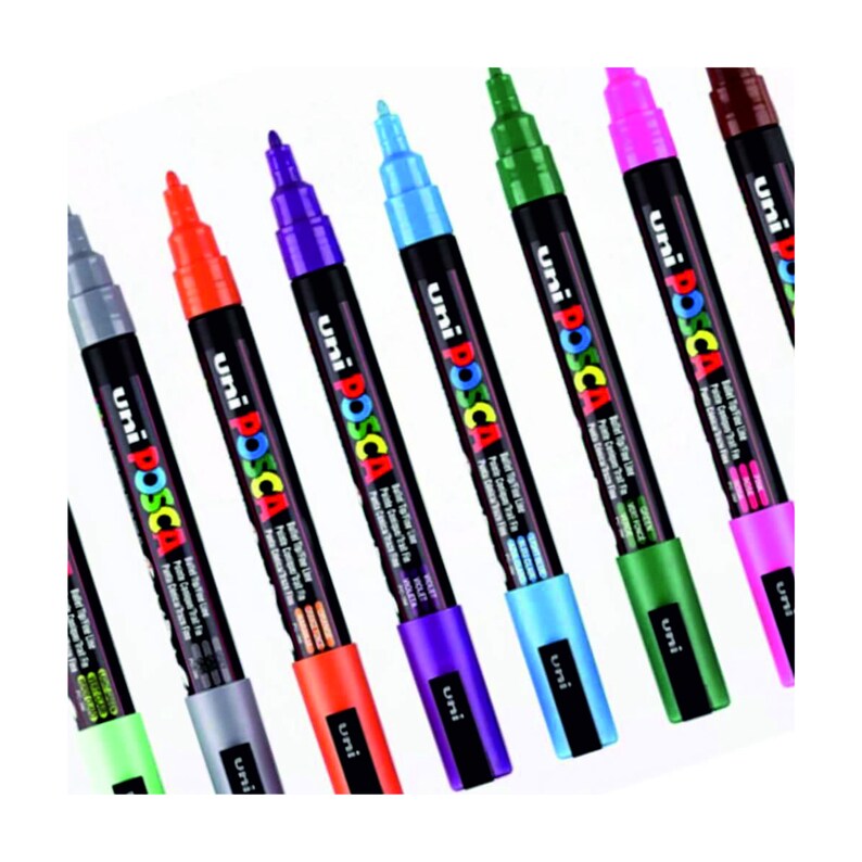 PC3M Uni Posca Paint Marker Pens. Fine tipped paint pens in Etsy