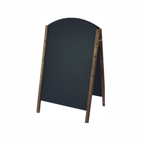 Chalkboard A-Board.Pavement Sign.A Frame.Chalkboard Wooden Arched A-Board Sign 