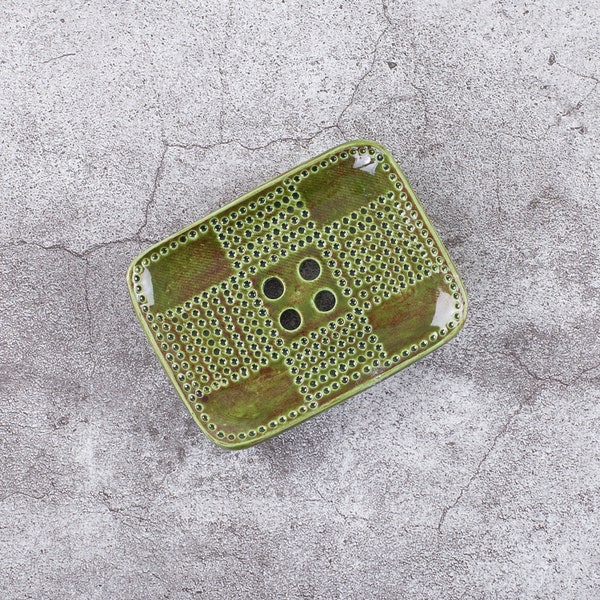 Green Soap Dish Etsy