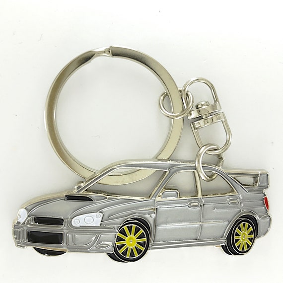 Fiat 500 key chain metal enamel car accessories key fob keyring