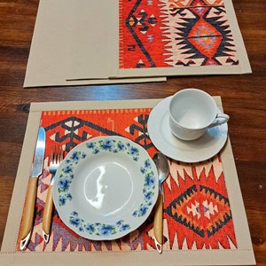 placemat ,fabric kilim placemat,fabric placemat,plate mat,dish mat,placemat ,placemat set ,american service,16x12 inchs,placemat set of 4