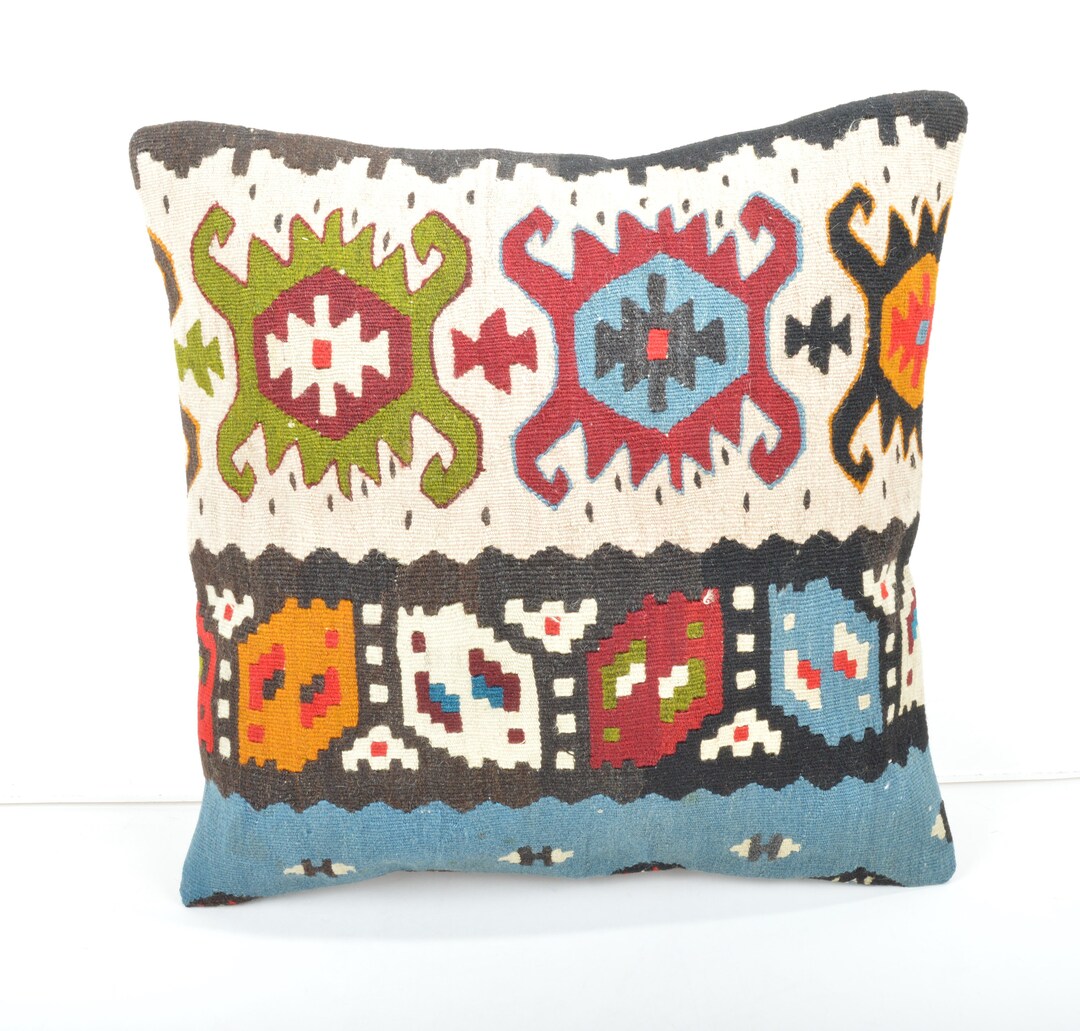 Kilim Pillow 40x40 Cmkilim Cushion Pillow Cushion Etsy