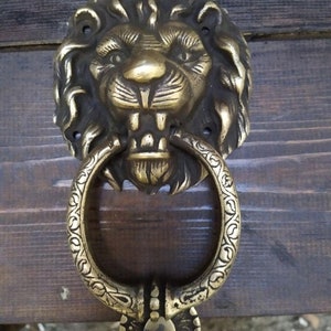 Cast brass  Lion Door Knocker,brass  doorknob,knocker,doorknob,doorknocker,door handle,Brass knocker,house gift doorknob,gifts,house gift