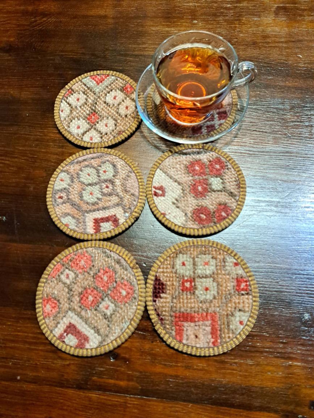 Kilim Coaster,rug Coaster,vintage Rug Coasters,coaster,set Coaster,home ...