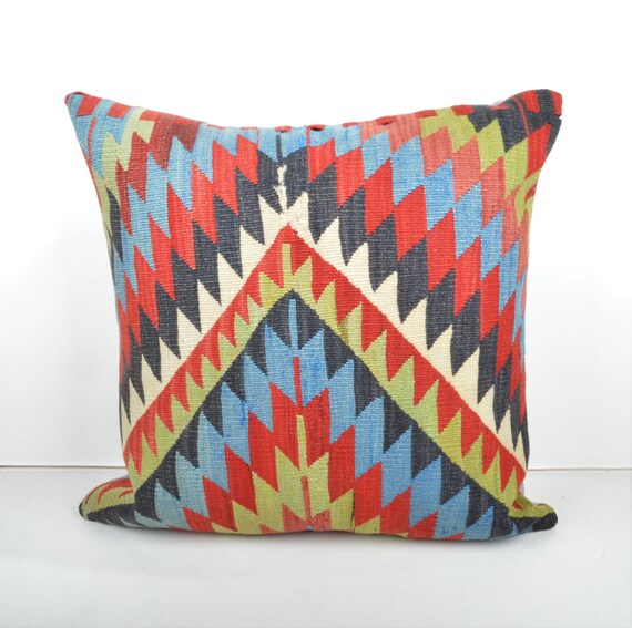 Large Kilim Cushion 24x24 Inch Large Floor Pillows floor Cushion big Floor Cushion big Floor Pillow Vintage Kilim Pillows vintage Pillows Etsy