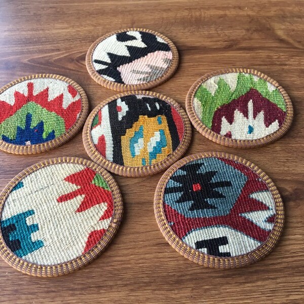Wool Coasters Etsy