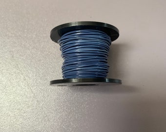 Opaque Blue Coloured copper wire, 0.71mm thickness, 14m length. For crafting or sculpting. Ideal for making decoration, gifts or weddings.