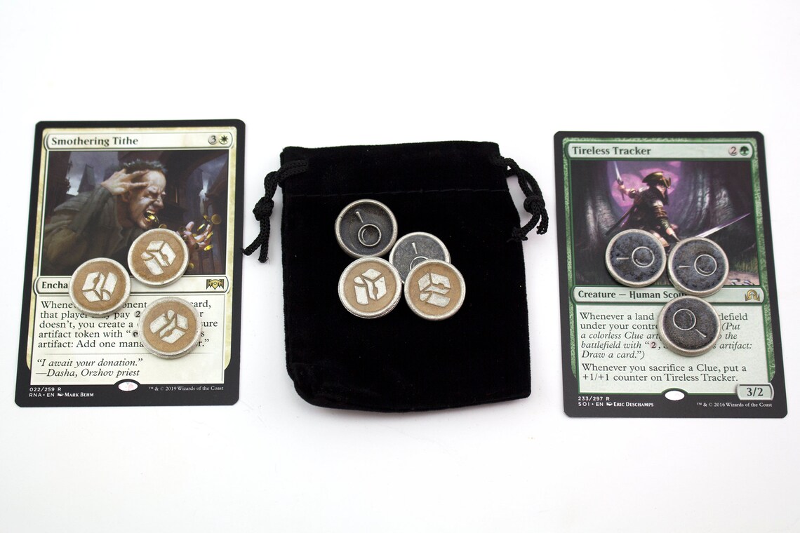 10 Treasure and Clue MTG Token Magic the Gathering Counters - Etsy