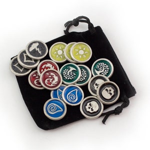 Magic The Gathering Mana Symbol Counter Set, MTG Tokens