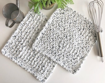 Dishcloth,Kitchen cloth,Washcloth,Speckled dishcloth,White Dishcloth,Hostess Gift,Spa cloth,Cotton Dishcloth,Crochet Dishcloth,Dishcloth Set