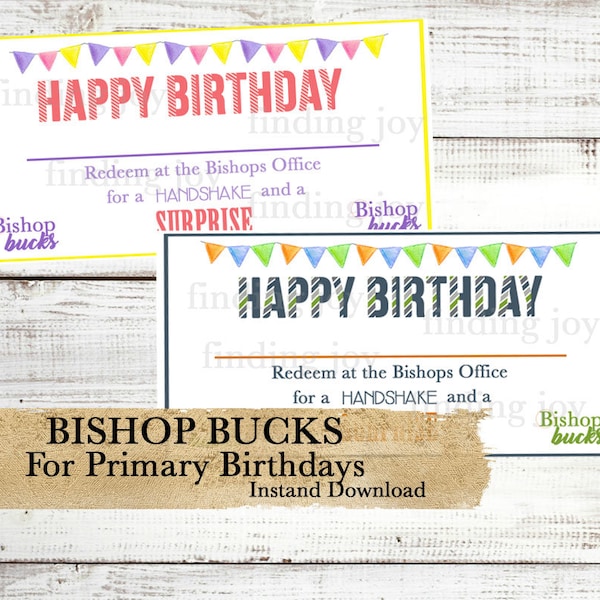 Lds Primary Birthday Etsy