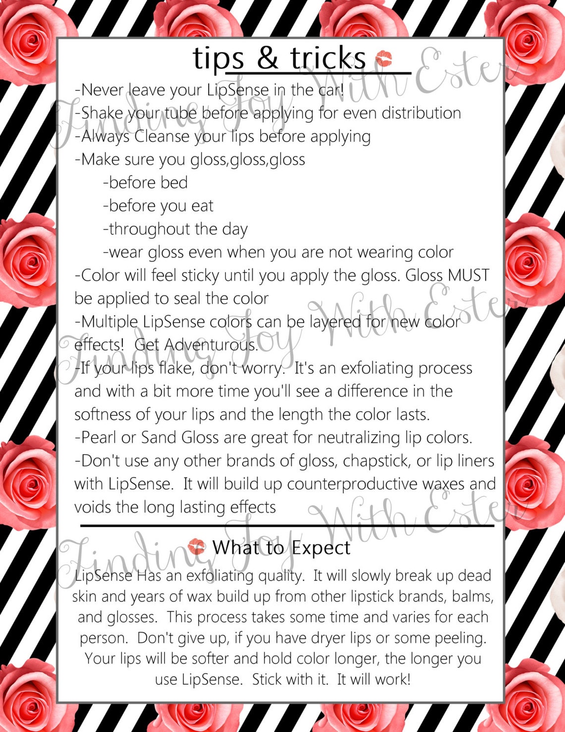 How to Apply Lipsense Tips and Tricks Printable. Instant - Etsy