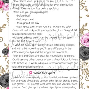 LIPSENSE PRINTABLE, How to Apply Lipsense, Tips and Tricks Printable ...