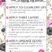 LIPSENSE PRINTABLE How to Apply Lipsense Tips and Tricks | Etsy