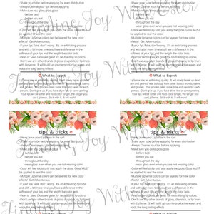 LIPSENSE PRINTABLE, How to Apply Lipsense, Tips and Tricks Printable ...