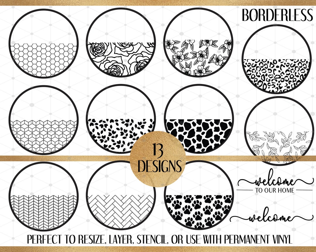 Door Hanger SVG, Door Hanger, Welcome Sign Svg, Round Door Hanger Svg ...