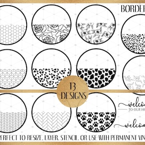 Door Hanger SVG, Door Hanger, Welcome Sign svg, Round Door Hanger svg, Patterned Door Hanger file, Leopard Print Door Sign, ANIMAL PRINT