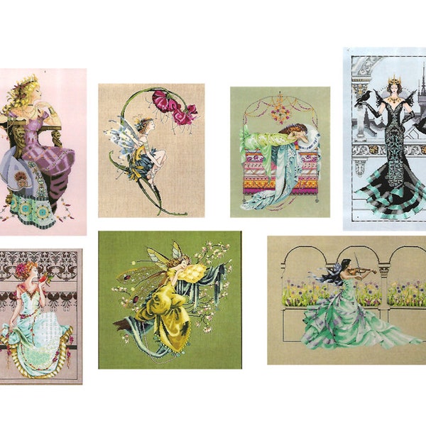 Cross Stitch Patterns by MIRABILIA - Nora Corbett designs, Fairies, Princesses, Goddesses, Sealed Charts, Your Choice!