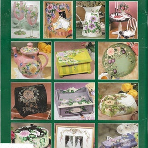 Painting Book JUST ROSES by Donna Dewberry Step-by-Step Decorative Tole Techniques, 19 Projects, Detailed Instructions, c1999 OOP image 2