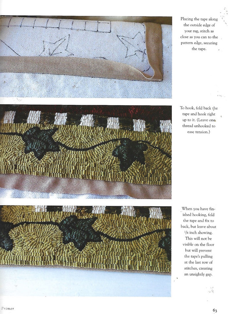 Shading Rug Hooking Patterns Book - the Art of RUG HOOKING - by Anne D. Mather - Projects, Tools ...