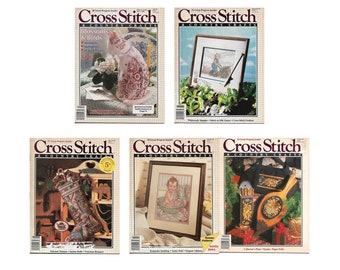1990 Cross Stitch & Country Crafts MAGAZINES - Zurück Ausgaben, Bessere Häuser und Gärten, Ihre Wahl!