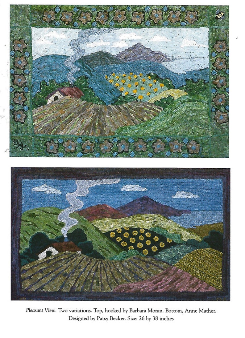 Shading Rug Hooking Patterns Book - the Art of RUG HOOKING - by Anne D. Mather - Projects, Tools ...