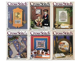 1988 Cross Stitch & Country Crafts MAGAZINES - Frühere Ausgaben, bessere Häuser und Gärten, Ihre Wahl!