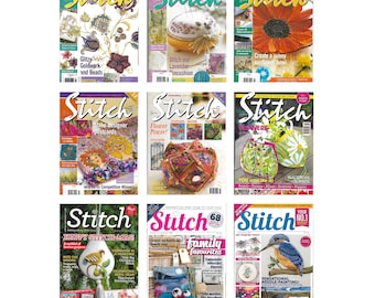 Magazines - STITCH with the Embroiderers' Guild - Back Issues 2006 to 2020, Creative Stitchery Techniques & Projects, British, Your Choice!