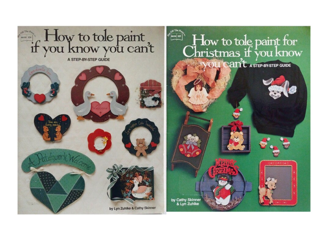 Books How to Tole Paint for Beginners Set of 2 Etsy