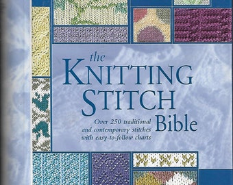 Book - KNITTING STITCH BIBLE - Reference for over 250 Different Stitches, by Maria Parry-Jones, Ribs, Cables, Lace, Fairisle, Beading, c2009