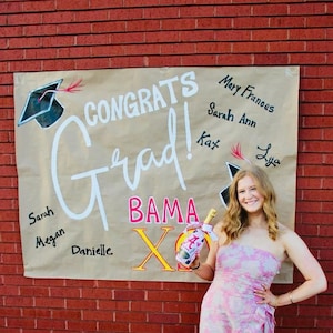 Painted Banner, Painted party banner, custom painted banner