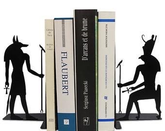 Bookends 7.5&#39; Anubis and Horus Ancient Egypt
