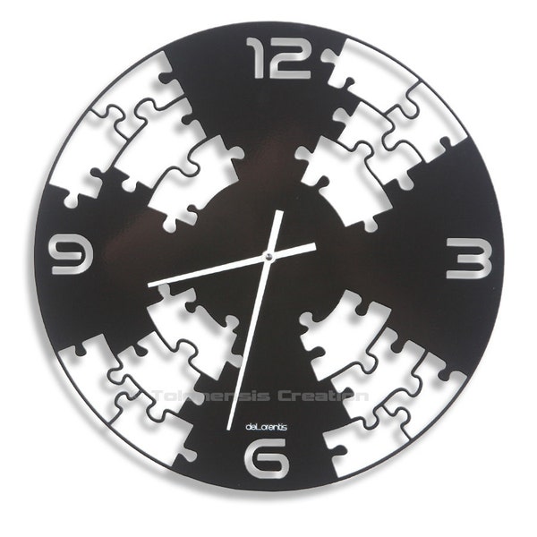 Jigsaw Puzzle Clock Etsy UK