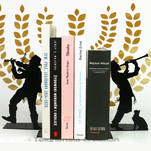 Bookends Klezmer,Jewish musicians,fiddle on the roof,klezmer music instruments,Judaica Decor for Music Lovers,Jewish Music Tradition Decor
