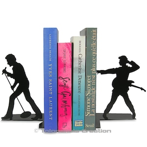 Metal Bookends 7.5&#39; French rock Johnny Hallyday