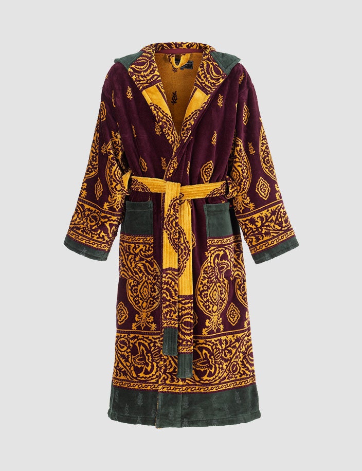 Royal Tapestry Luxury Hooded Bathrobe