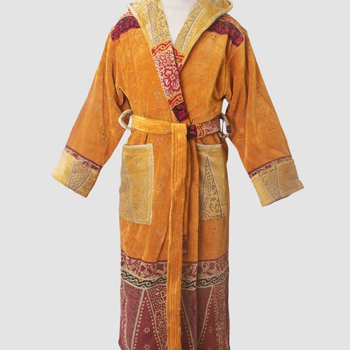 Royal Tapestry Luxury Hooded Bathrobe Etsy