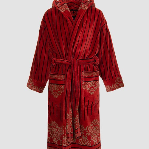 Art Luxury Hooded Bathrobe Etsy
