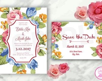 Floral Invitation Template